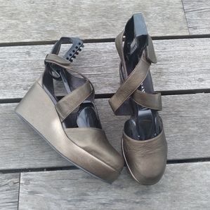 Cordani Bronze Platform Shoes